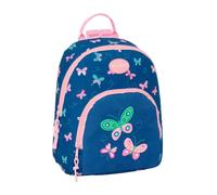 Mini mochila de 30 cm BLACKFIT8 con mariposas azul marino