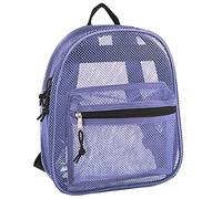 Mini mochila de malla para mujeres, niñas, para la escuela, juguetes de playa, piscina, equipo de natación; mini mochilas transparentes, Púrpura, S, Classic