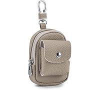 Mini Mochila Llavero de Cuero Genuino, Organizador de Cable de Datos, Llavero de Cuero sintético, Monedero de Viaje para Mujer