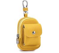 Mini Mochila Llavero de Cuero Genuino, Organizador de Cable de Datos, Llavero de Cuero sintético, Monedero de Viaje para Mujer