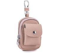 Mini Mochila Llavero de Cuero Genuino, Organizador de Cable de Datos, Llavero de Cuero sintético, Monedero de Viaje para Mujer