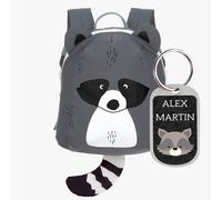 Mini mochila Mapache Lässig personalizable