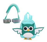 Mini Mochila para Antipérdida Búho con Correa Ajustable | Nylon Resistente, Diseño de Dibujos Animados, Arnés Desmontable, para Hombro y Muñeca, Compras Urbanas