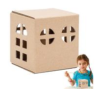 Mini Model House Kit - Children's Handmade DIY Toy House | Smooth Surfaces Learning Toys for Birthday, Children's Day, Christmas, and Holidays