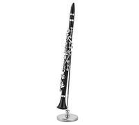 Mini Modelo de Clarinete, Exquisito Adorno de Instrumentos Musicales Artesanales, Decoración de Resina Premium para Decoración del Estante de Escritorio de Oficina en Casa,