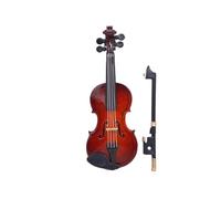 Mini modelo de instrumento musical Adornos De Modelo De Violín En Miniatura Decoración Regalo Pequeño Instrumento Musical(A20)