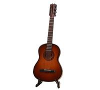 Mini modelo de instrumento musical Guitarra En Miniatura Modelo De Guitarra En Miniatura Instrumento Musical De Madera Decoración De Guitarra Regalo Adornos Decorativos(25cm)