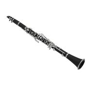 Mini Modelo de Instrumento Musical Instrumento Musical De Clarinete En Miniatura para Decoración De Escritorio Modelo De Exhibición De Clarinete Adorno con Caja De Cuero Negro Accesorios