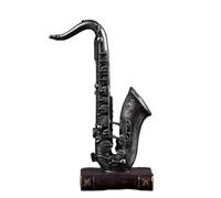 Mini modelo de instrumento musical Saxofón De Resina Creativo Decoración Del Hogar Muebles Modelo Moderno Instrumento Musical Retro Adornos Artesanías Figurita Regalo