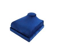 Mini modelo de retrato cuello con colgante for joyería, soporte for exhibir collares en escaparates Para Collares, Pendientes y Anillos(Blue Velvet)