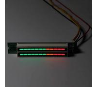 Mini módulo indicador de nivel LED dual ajustable de 12 bits con medidor VU mejorado para visualización de música (A)