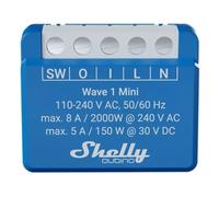Mini Módulo Interruptor Shelly Qubino Wave 1 Canal 8A Contacto Seco