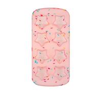 Mini moldes de hielo, Molde for cubitos de hielo en forma de estrella, 8 rejillas, silicona, multicolor, 21 x 10,5 cm(Pink)