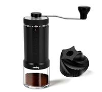 Mini molinillo de café manual con 40 ajustes ajustables, molinillo de café portátil de mano con capacidad de 30 g, molinillo de café cónico con manivela para viajes, camping, oficina, espresso