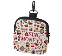 Mini monedero de casino con máquina tragamonedas para juegos de azar, Moneda de casino dinero 1c, moda