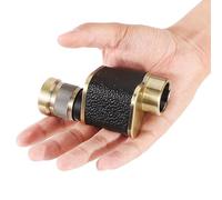 Mini monocular portátil de alta ampliación, alta definición, baja luz, visión nocturna, metal, monocular al aire libre, para senderismo, viajes, observación de aves, camping, para todos (amarillo)