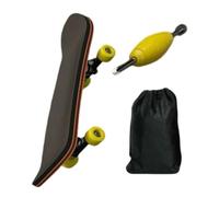 Mini monopatín - Madera de Arce de Capas | Marco de aleación y rodamientos Cerrados 33 g, Juguete Profesional para Deportes con Almohadillas de PU Antideslizantes y de Almacenamiento para