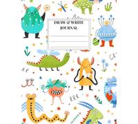 Mini Monsters - Draw and Write Journal: Kids' Primary Composition Notebook with Picture Space | Half-Page Primary Ruled (Dotted Midline) | 100 Pages | ... and Boys (Little Noodlings ~ Mini Monsters)