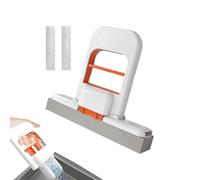 Mini Mop - Small Desktop Cleaning Tool | Short Handle Mop With 3 Replacement Sponge Heads, Housekeeping Cleaning Accessory With/for Corners Kitchen Counter Living Room Bathroom Desktop Tableware