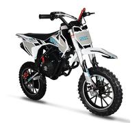Mini moto de cross de 58 cc de 4 tiempos para niños, 8-14 a gasolina, motocicleta todoterreno de arranque, bicicletas de trail de bolsillo con aprobación de la EPA, color negro