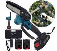 Mini Motosierra Batería 4" 21V Con 2 Baterías Motosierra para Madera & Jardín