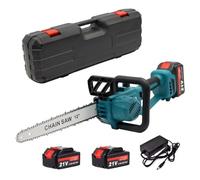 Mini Motosierra Bateria De 12 Pulgadas 1500W,21V 2 Baterías | Sierra Podadora Eléctrica Telescópica,Barra De Extensión De 135 Cm, Podar Árboles Patio De Jardín