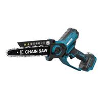 Mini motosierra compatible con batería Makita de 18 V, batería de 8 | Motor sin escobillas, engrasador automático, tensión de cadena sin herramientas para podar madera y árboles (sin batería)