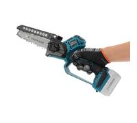 Mini motosierra con batería, 18 V, sin escobillas, con cadena de 6 y 8 | Motosierra compacta para jardinería y grabado en madera, con motor sin escobillas para bricolaje y profesionales