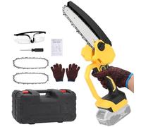Mini motosierra de 6 pulgadas compatible con batería Dewalt de 18 V, motor sin escobillas, motosierra de cadena manual para tijeras de podar, tijeras de podar, cortar madera (sin batería）