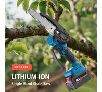 Mini motosierra de 6 pulgadas, sierra de mano inalámbrica, poda de registro, herramientas eléctricas de jardinería, motosierra eléctrica portátil 48Vh