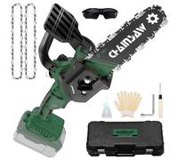 Mini motosierra de 8 pulgadas, compatible con batería Bosch PBA 18V, motor sin escobillas, motosierra de batería, motosierra manual para tijeras de jardín, tijeras de ramas, sierras para madera (sin