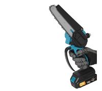 Mini motosierra de batería, 6 pulgadas, 550 W, motosierra eléctrica inalámbrica,con engrasador automático,Mini motosierra eléctrica para jardín,ideal al aire libre y jardinería
