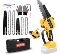 Mini motosierra inalámbrica de 8 pulgadas y 6 pulgadas compatible con batería Dewalt 18V 20V, engrasador automático sin escobillas, motosierra eléctrica portátil de mano pequeña con cadena para corte