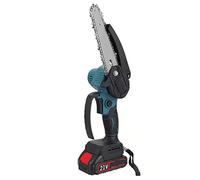 Mini motosierra Sierra eléctrica sin escobillas de 6 pulgadas con 2 uds. De batería de iones de litio, Mini motosierra inalámbrica portátil, sierra de poda for jardín, herramientas eléctricas
