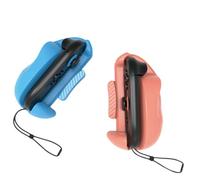 Mini mouse controlador ergonómico para Switch 2 para Joy-Con, funda de mango de soporte izquierdo y derecho con carcasa ABS, adaptador de mouse portátil para juegos para accesorios NS2 (rojo-azul)