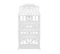 Mini Muebles Zapatero de plástico Estante Modelo Juguetes para niños Jugar Divertido Juego de simulación para niños Material plástico Duradero 20x6x9CM Tamaño 7.8x2.3x3.5 Pulgadas