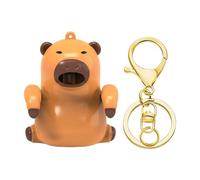Mini Mug Fan - Cute Capybara Keychain, 2.56 Inches Drink Cooling with Airflow Use, Portable Clip Design, Desktop Device, Cup Accessory for Home Office Kitchen Travel Coffee Tea Water Refreshment