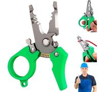 Mini Multi-tool Wire Stripper, 6-in-1 Electrician Multitool, Adjustable Wiring Tools and Multi-function Hand Tools for Strip, Split, Trim, And Crimp, Suitable for Home Repair & Electrical Work (1Pcs)