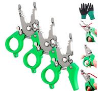 Mini Multi-Tool Wire Stripper, Adjustable Wiring Tools and Multi-Function Hand Tool, 8-inch Wire Stripper/Wire Crimping Tool, for Home Repair & Electrical Work (3pcs)