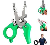 Mini Multi-tool Wire Stripper,Portable 12-in-1 Electrician Multi-tool,Adjustable Wiring Tools and Multi-function Hand Tool for Strip,Split, Trim, And Crimp, Cable Scissors for Home Repair (1pcs)