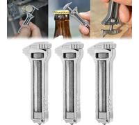 Mini Multitool Wrench - Compact Titanium Multitool, Adjustable Size Small Multitool, Mini Alloy Multi-Tool for Everyday Prep, Titanium Tool (3 Pcs)