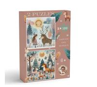 -Mini Mundos - Puzzle de 100 Piezas para niños y niñas 6-7 - 8 años | Dos Puzzles Infantiles Educativos de 100 Piezas | Cada Uno Mide 40 x 40.