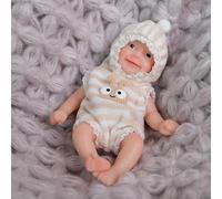 Mini muñeca de 15 cm de silicona de platino macizo, súper suave, flexible, elástica, para coleccionistas