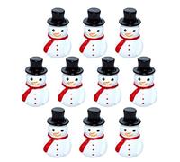 Mini muñeco de nieve en miniatura figuras de Navidad: resina miniatura estilo B 10 piezas DIY Navidad micro paisaje bonsái jardín decoración fiesta festival regalo