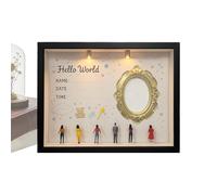 Mini Museum Frame, DIY Aesthetic Commemorative Light, Memory Display Box with Glow, Kids Photo Frame Stand, Small Glowing Case for Nursery Desks, and Family Home Decor.