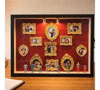 Mini Museum Frames Kit Con 11 Marcos Y 8 Figuritas Para DIY - Crea Tu Propio Museo De Recuerdos En Miniatura Con Efecto De Sombra Y Luz | Decoración Del Hogar Regalo Personalizado Para Adultos