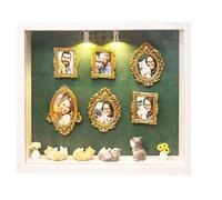 Mini Museum Silhouette Box - DIY Home Decoration, Frame Kit Display | Creative Shadow Art Craft Showcase Set, Wooden Layered Scene Display Case With Transparent Front Panel Design For Collectors Home