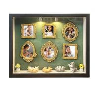 Mini Museum Silhouette Box - DIY Home Decoration, Frame Kit Display | Creative Shadow Art Craft Showcase Set, Wooden Layered Scene Display Case with Transparent Front Panel Design For Collectors Home