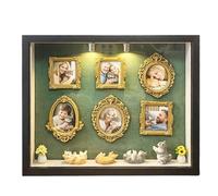 Mini Museum Silhouette Box - DIY Home Decoration, Frame Kit Display | Creative Shadow Art Craft Showcase Set, Wooden Layered Scene Display Case With Transparent Front Panel Design For Collectors Home