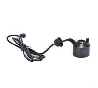 Mini nebulizador con luz LED, atomizador de estanque, fuente de agua, pulverizador de niebla, 24 V, cabezal único, 350 ml/h, apagado automático, aleación de zinc ABS negro